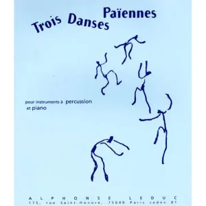 Sale Leduc BAUDO SERGE - TROIS DANSES PAIENNES - PERCUSSION