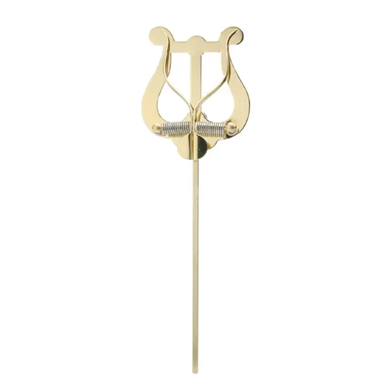 Stölzel Marschgabel Lyra medium 2 Drücker Messing Markenware