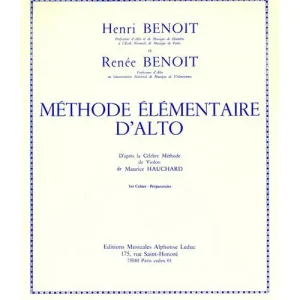 Schnäppchen Leduc BENOIT HENRI & RENEE - METHODE ELEMENTAIRE D'ALTO VOL.1