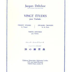 Abverkauf Leduc DELECLUSE JACQUES - 20 ETUDES - TIMBALES