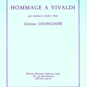 Nur Für Kurze Zeit Leduc GOUINGUENE CHRISTIAN - HOMMAGE A VIVALDI - CONTREBASSE & PIANO