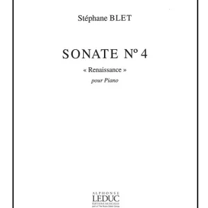 Geprüft Leduc BLET STEPHANE - SONATE N°4 "RENAISSANCE"