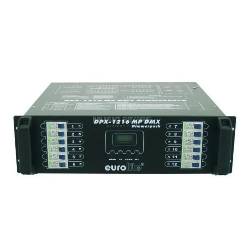 Aktuell Eurolite DPX-1216 MP DMX 19" Dimmerpack, 12 x 16 A