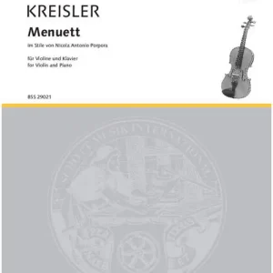Neue Kollektion Schott KREISLER FRITZ - MENUETT IM STILE VON NICOLA ANTONIO PORPORA - VIOLIN AND PIANO