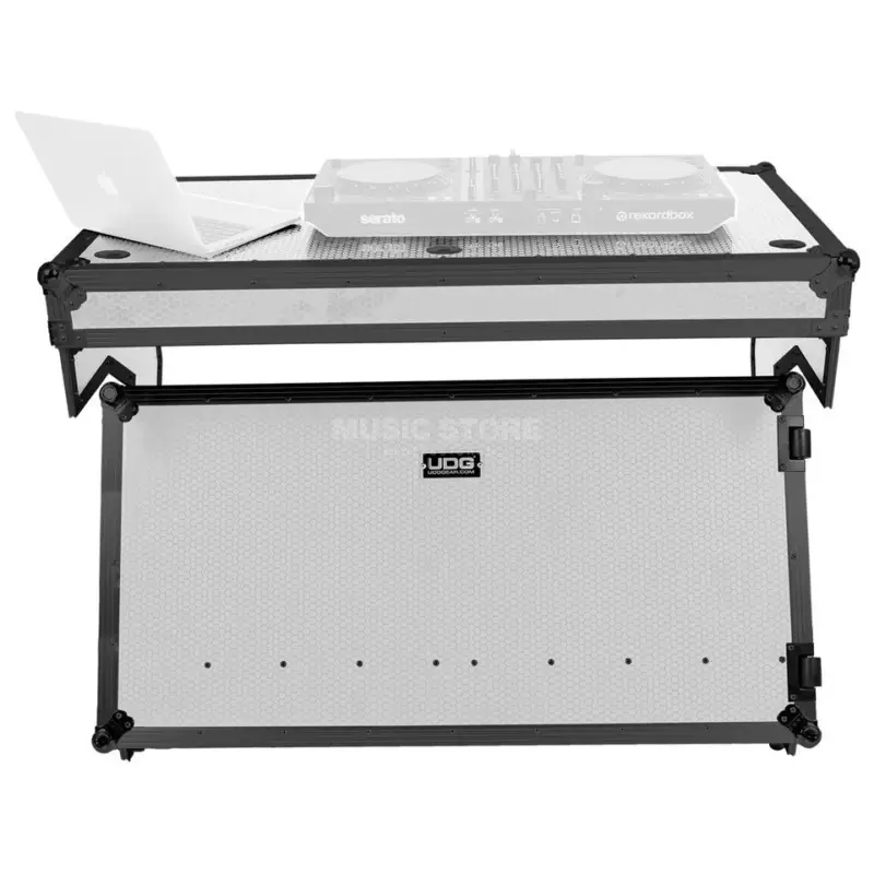 UDG Ultimate Flightcase Portable Z-Style DJ Table White Plus Wheels (U91072WH) Beliebt
