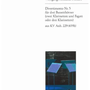 Neuheit Edition Breitkopf MOZART W.A. - DIVERTIMENTO KVANH229(439B) NR.5