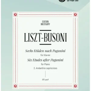Sichere Zahlung Edition Breitkopf LISZT/PAGANINI - 6 ETUDEN NR. 2: AND.CAPRICCIO