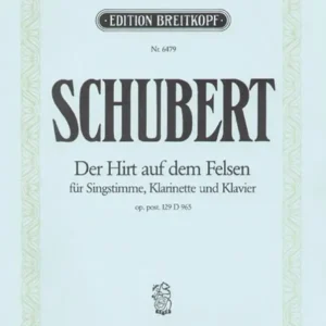 Sonderangebot Edition Breitkopf SCHUBERT F. - DER HIRT AUF DEM FELSEN D 965