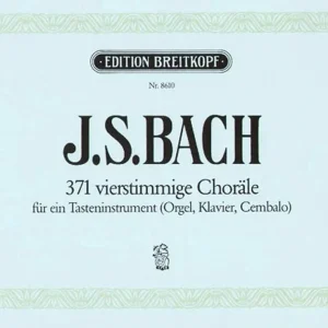 Edition Breitkopf BACH J.S. - 371 4ST.CHORALE BWV 253-438 Garantierte Lieferung