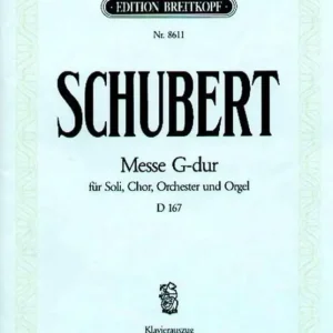 Angebot Edition Breitkopf SCHUBERT F. - MESSE G-DUR D 167