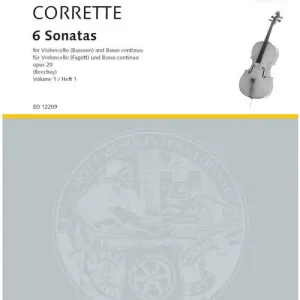 Schott CORRETTE MICHEL - LES DELICES DE LA SOLITUDE OP.20 VOL.1 - CELLO (BASSOON) AND BASSO CONTINUO Saisonangebot