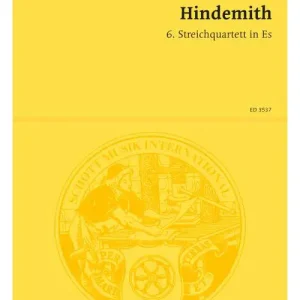 Schott HINDEMITH PAUL - 6TH STRING QUARTET IN E FLAT - STRING QUARTET Markenware