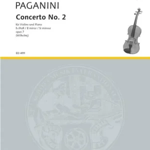 Versand Am Gleichen Tag Schott PAGANINI NICCOLO - CONCERTO NO 2 B MINOR OP 7 - VIOLIN AND ORCHESTRA