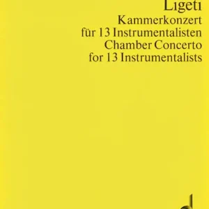 Sonderaktion Schott LIGETI GYORGY - KAMMERKONZERT - PARTITUR