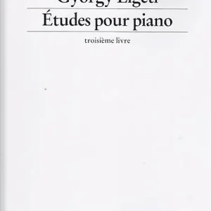 Billig Schott LIGETI GYORGY - ETUDES POUR PIANO - TROISIEME LIVRE