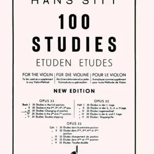 Meistverkauft Schott SITT HANS - 100 ETUDES OP.32 VOL.3 - VIOLIN