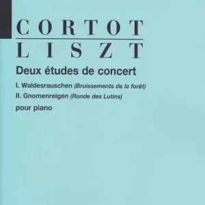 Salabert LISZT F. - DEUX ETUDES DE CONCERT (CORTOT) - PIANO Kostenloser Versand
