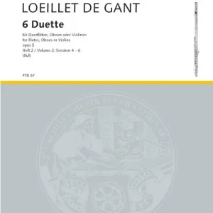 Heißes Angebot Schott LOEILLET DE GANT J.B. - SIX DUETS OP 5 VOL. 2 - 2 FLUTES (OBOES VIOLINS)