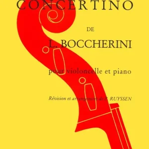 Zertifiziert Edition Delrieu BOCCHERINI LUIGI - CONCERTINO EN SOL MAJ. - VIOLONCELLE PIANO