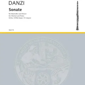 Schott DANZI FRANZ - SONATE BB MAJOR - CLARINET AND PIANO Rabatt