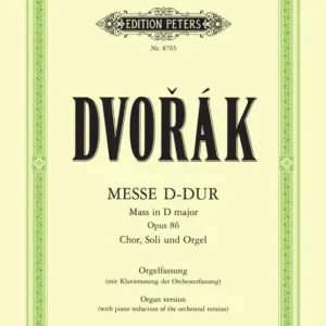 Sonderangebot Edition Peters Mass In D Major Op.86 Choeur - Dvorak