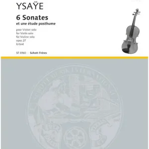 Schott YSAYE EUGENE - 6 SONATES OP.27 - VIOLON Bestpreis