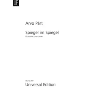 Ausverkauf Universal Edition PAERT ARVO - SPIEGEL IM SPIEGEL - VIOLIN AND PIANO