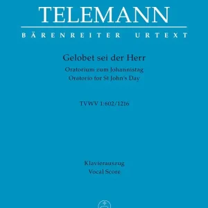 Gelobet sei der Herr der Gott Israel TWV1:602/1216 Zertifiziert