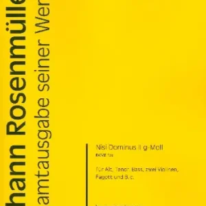 Nisi Dominus g-Moll Nr.2 RWV.E126 Wochenendangebot