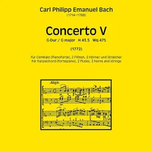 Sichere Zahlung Konzert G-Dur Nr.5 H43,5 Wq75