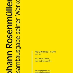 Jetzt Bestellen Nisi Dominus c-Moll Nr.1 RWV.E125
