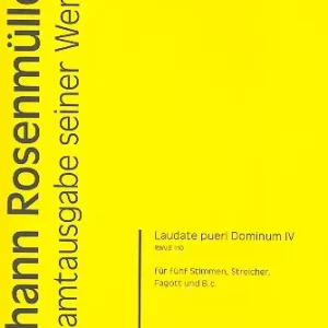 Ausverkauf Laudate pueri Dominum Nr.4 RWV.E110