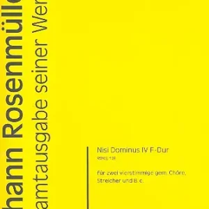 Versand Am Gleichen Tag Nisi Dominus F-Dur Nr.4 RWV.E128
