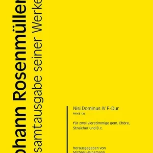 Nisi Dominus F-Dur Nr.4 RWV.E128 Aktuell