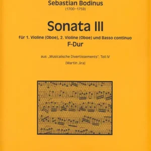 Schneller Versand Sonate F-Dur Nr.3 für 2 Violinen (Oboen)