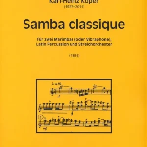 Samba classique für 2 Marimbaphone, Neu Im Sortiment
