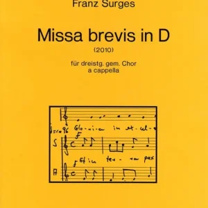 Kracherpreis Missa brevis D-Dur für gem Chor (SAM)