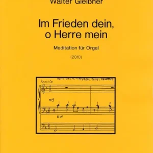 Saisonangebot Im Friede dein o Herre mein