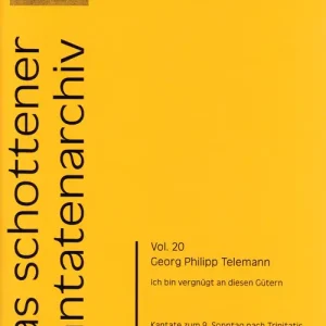 Ich bin vergnügt an diesen Gütern TWV1:823 Sonderangebot