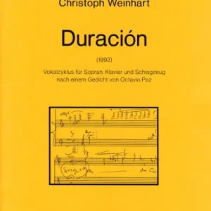 Super-Preis Duración für Sopran, Klavier und
