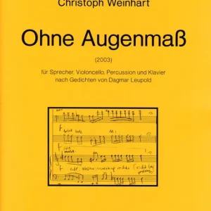 Ohne Augenmaß für Sprecher, Violoncello, Neu Im Sortiment
