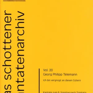 Ich bin vergnügt an diesen Gütern TWV1:823 Finale Aktion