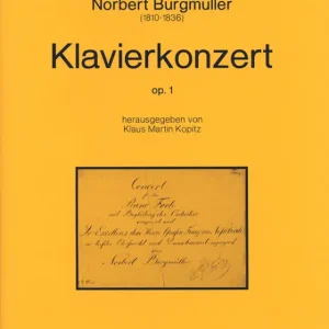 Solange Der Vorrat Reicht Konzert fis-Moll op.1 für Klavier und Orchester