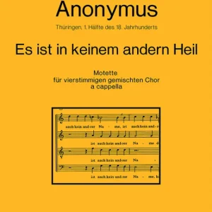 Es ist in keinem andern Heil Echt