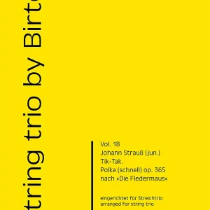 Finale Aktion Polka (schnell) op.365 für Violine, Viola