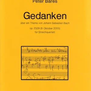Gedanken op.2329 für Streichquartett Saisonangebot