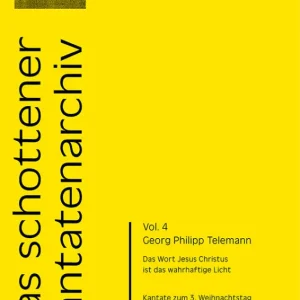 Das Wort Jesus Christus ist das wahrhaftige Licht TWV1:200 Neue Ware