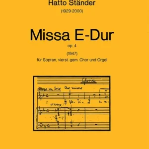 Top-Seller Missa E-Dur op.4 für Sopran,