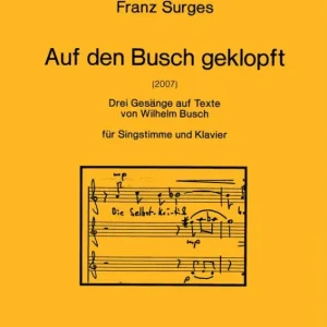 Auf den Busch geklopft für Gesang, Online Kaufen