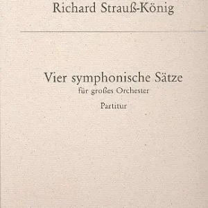 4 symphonische Sätze für Orchester Solange Der Vorrat Reicht
